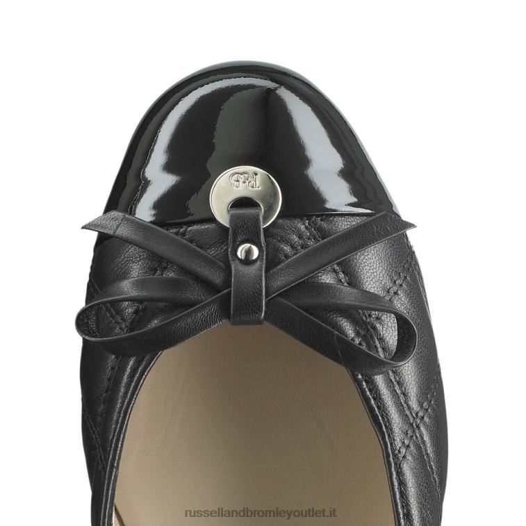 nero V0V4J242 donne Russell And Bromley affascinante ballerina trapuntata