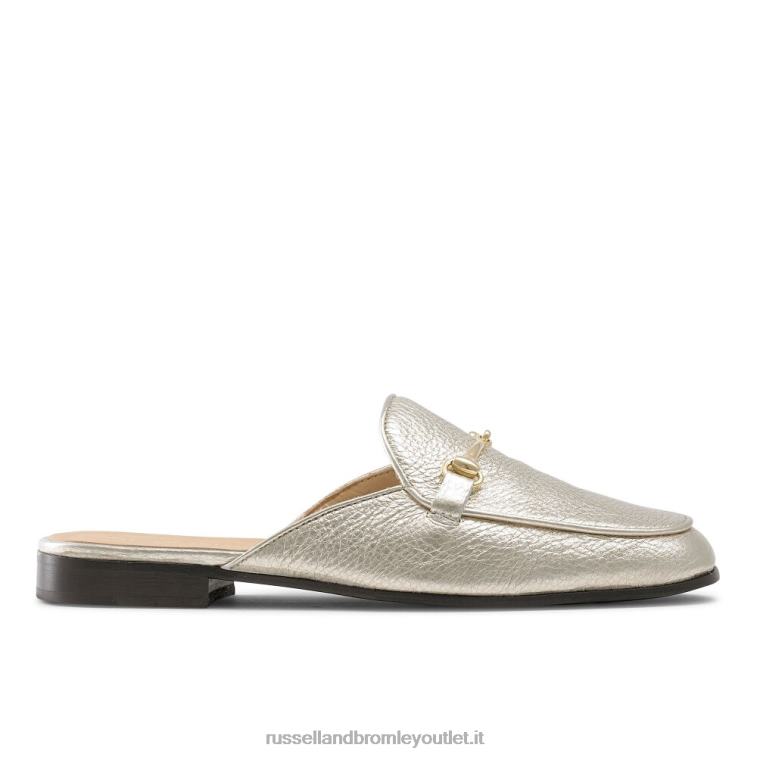 oro V0V4J235 donne Russell And Bromley loafermule mocassino senza schienale