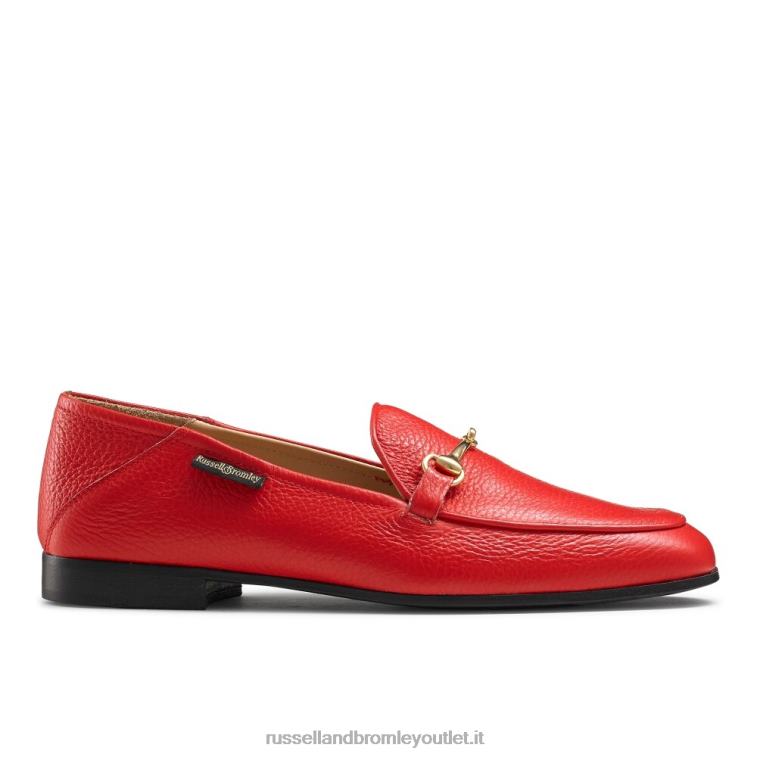 rosso V0V4J208 donne Russell And Bromley mocassino filetto mocassino
