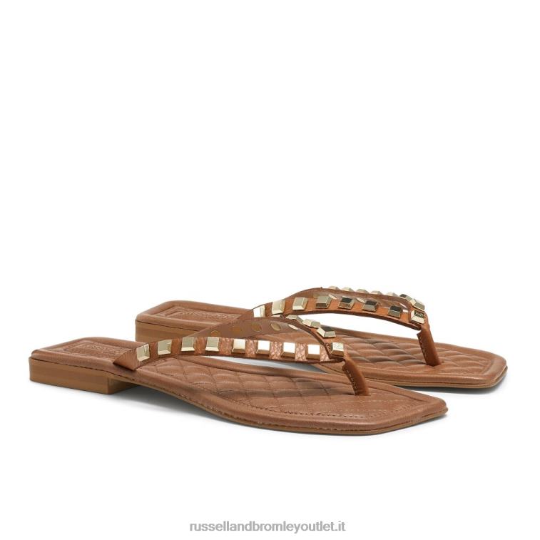 abbronzatura V0V4J408 donne Russell And Bromley sandalo con borchie cairo