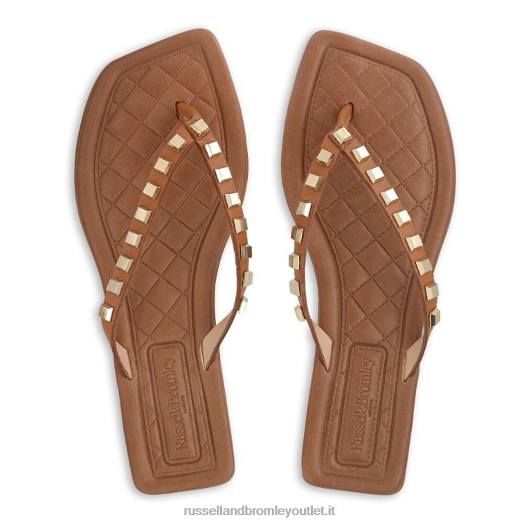 abbronzatura V0V4J408 donne Russell And Bromley sandalo con borchie cairo