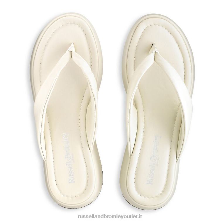 avorio V0V4J412 donne Russell And Bromley sandalo flatform hoxton toe post