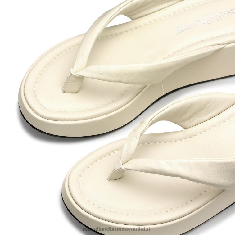 avorio V0V4J412 donne Russell And Bromley sandalo flatform hoxton toe post