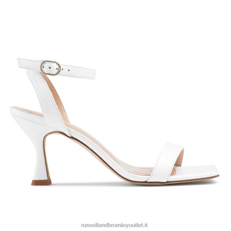 bianco V0V4J139 donne Russell And Bromley negroni sandalo in due parti