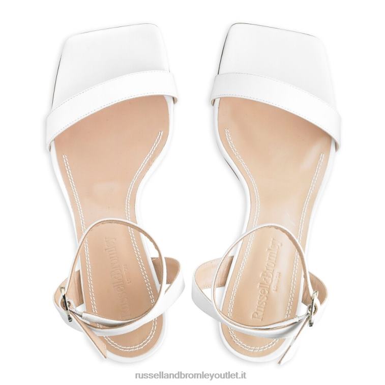 bianco V0V4J139 donne Russell And Bromley negroni sandalo in due parti