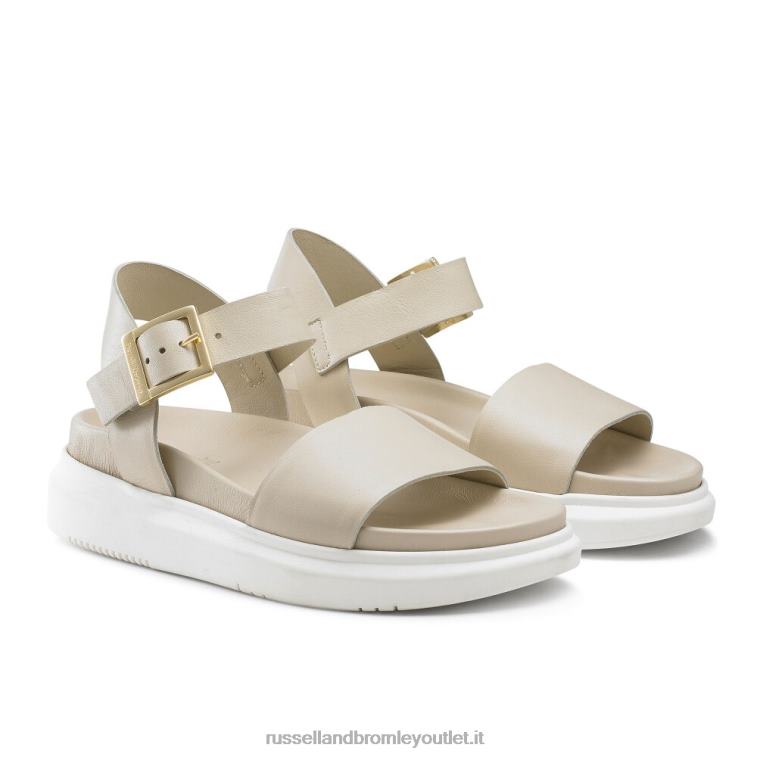bianco V0V4J384 donne Russell And Bromley sandalo flatform grosso miramar