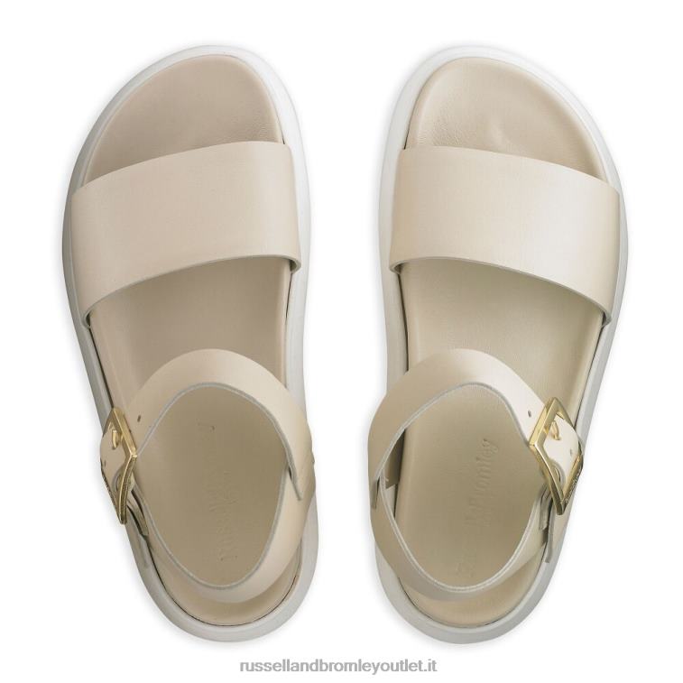 bianco V0V4J384 donne Russell And Bromley sandalo flatform grosso miramar