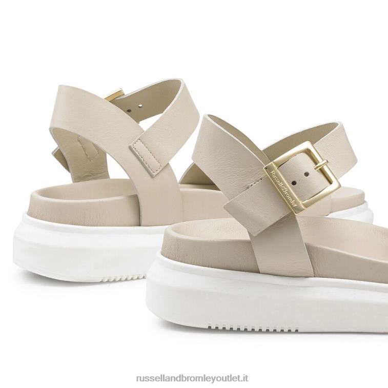 bianco V0V4J384 donne Russell And Bromley sandalo flatform grosso miramar