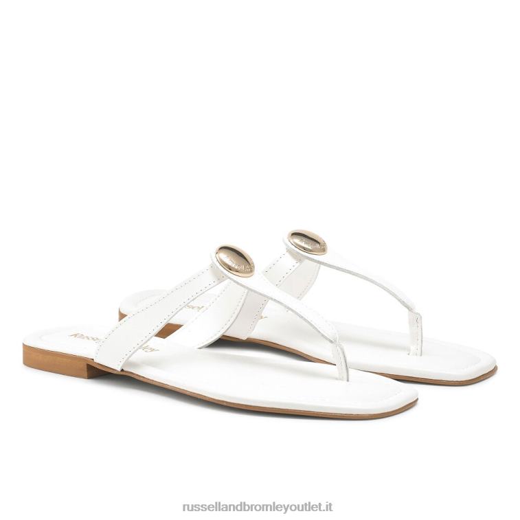 bianco V0V4J393 donne Russell And Bromley perizoma con punta a disco lauretta