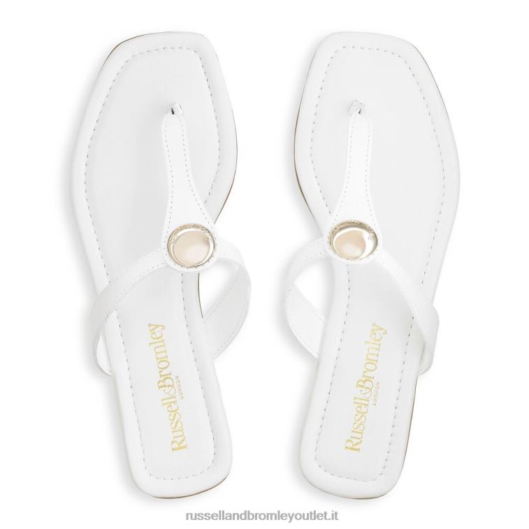 bianco V0V4J393 donne Russell And Bromley perizoma con punta a disco lauretta