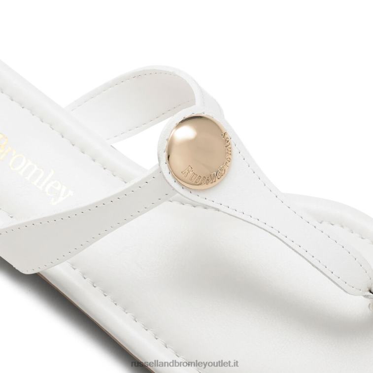 bianco V0V4J393 donne Russell And Bromley perizoma con punta a disco lauretta