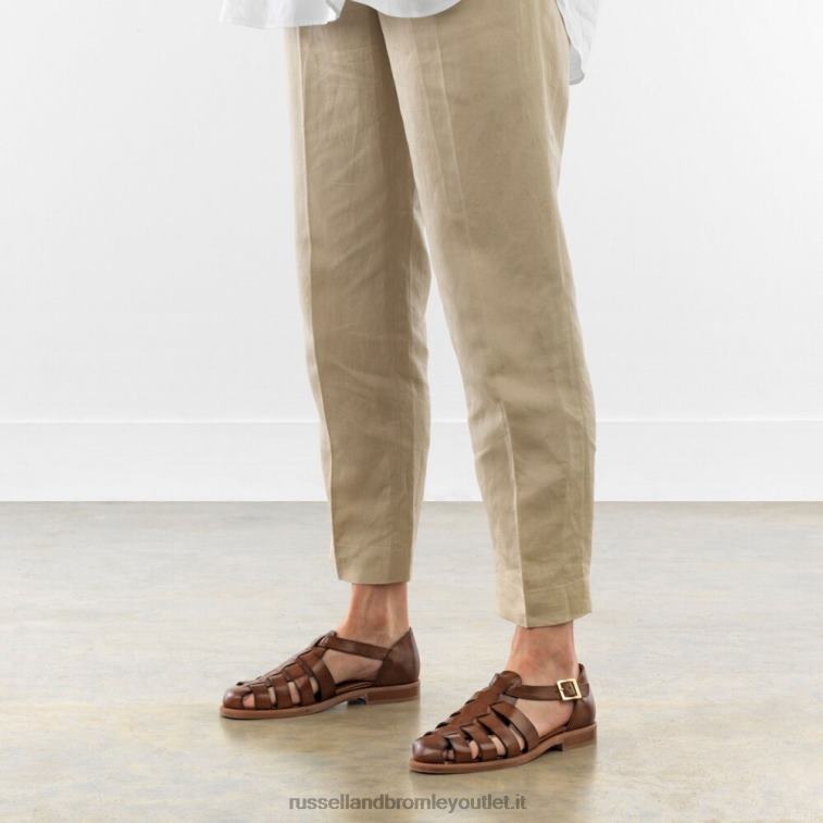 marrone V0V4J383 donne Russell And Bromley sandalo pescatore siracusa