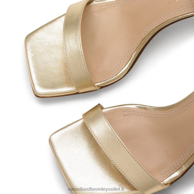 metallico V0V4J126 donne Russell And Bromley negroni sandalo in due parti
