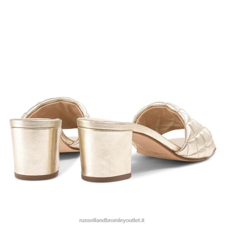 metallico V0V4J147 donne Russell And Bromley sabot trapuntato trapuntato quiltbloc