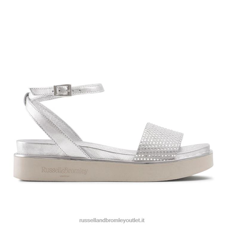metallico V0V4J403 donne Russell And Bromley sandalo con plantare miami diamante