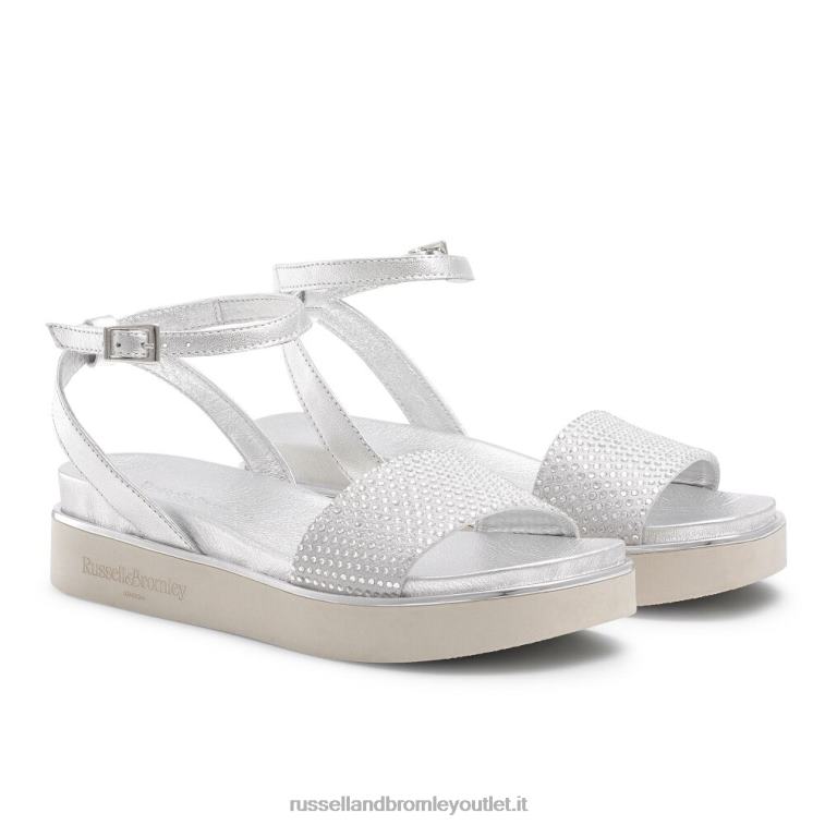 metallico V0V4J403 donne Russell And Bromley sandalo con plantare miami diamante
