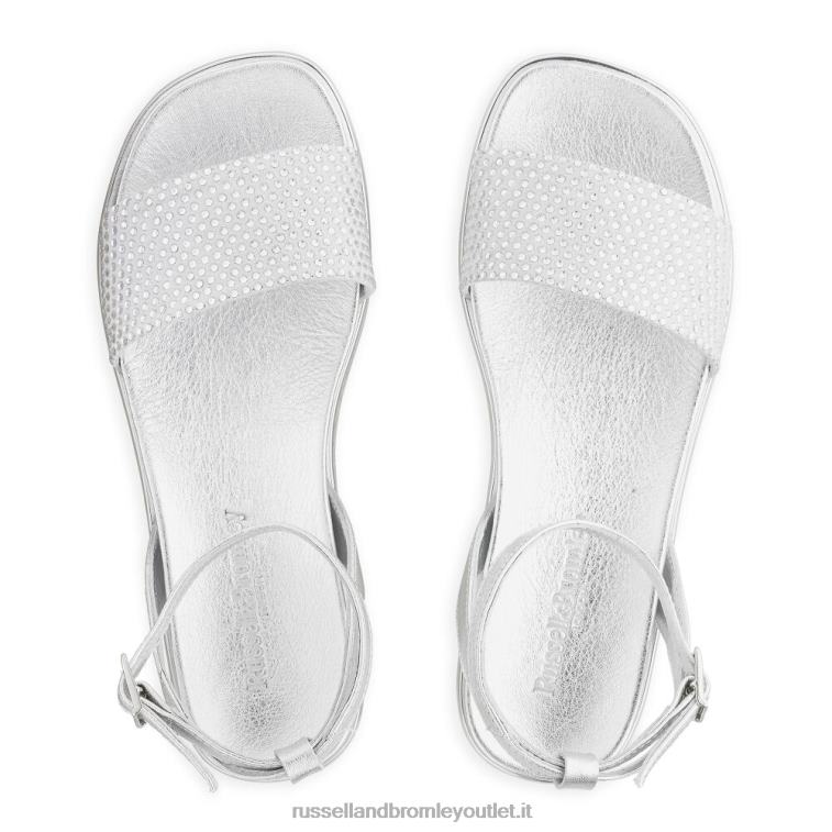 metallico V0V4J403 donne Russell And Bromley sandalo con plantare miami diamante