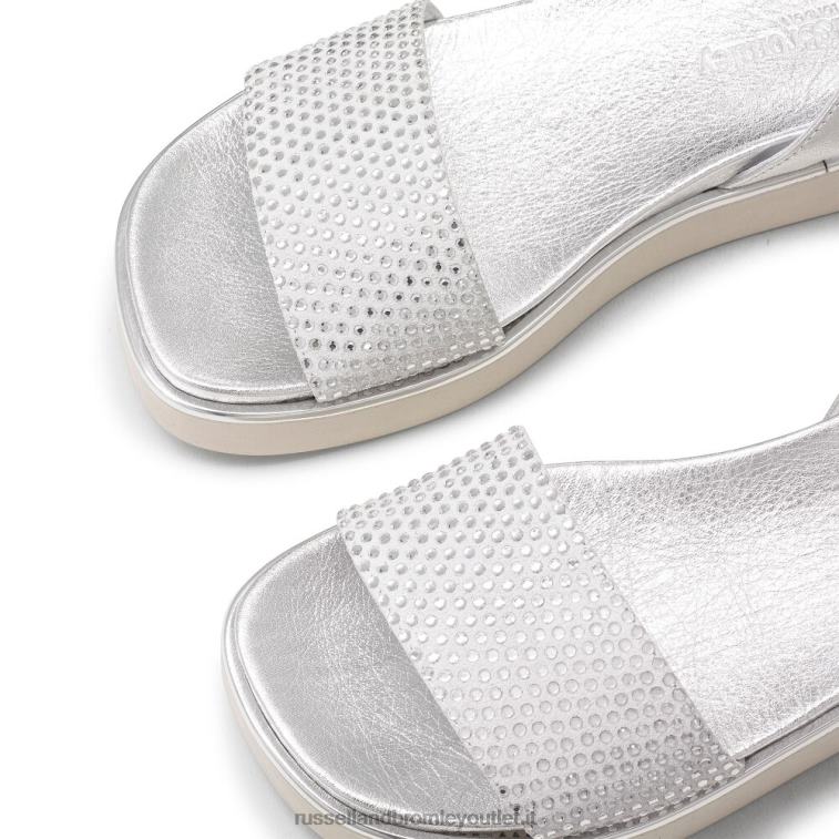 metallico V0V4J403 donne Russell And Bromley sandalo con plantare miami diamante