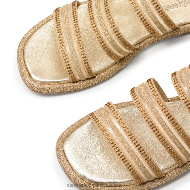 metallico V0V4J409 donne Russell And Bromley mulo abbellito cosmico