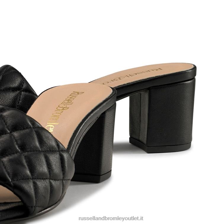nero V0V4J141 donne Russell And Bromley sabot trapuntato trapuntato quiltbloc