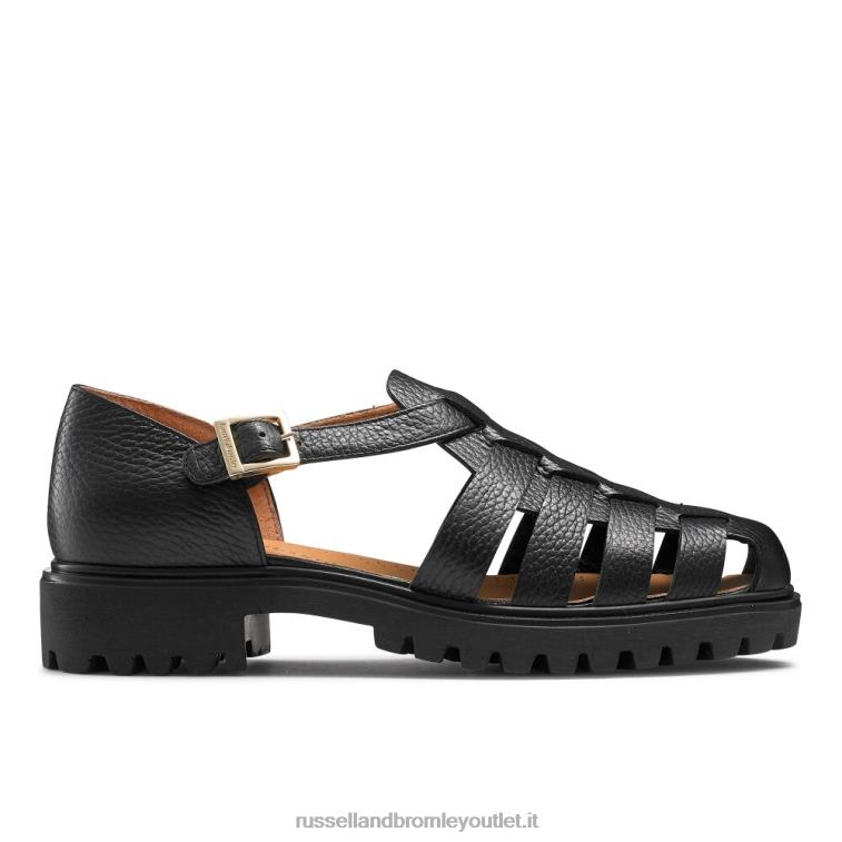 nero V0V4J248 donne Russell And Bromley sandalo da pescatore grosso siciliano