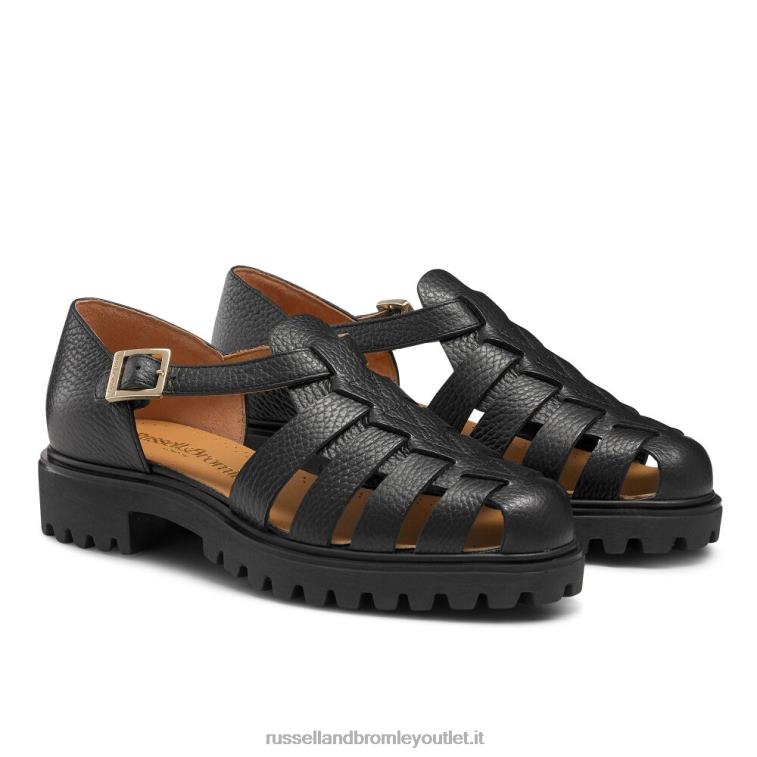 nero V0V4J248 donne Russell And Bromley sandalo da pescatore grosso siciliano