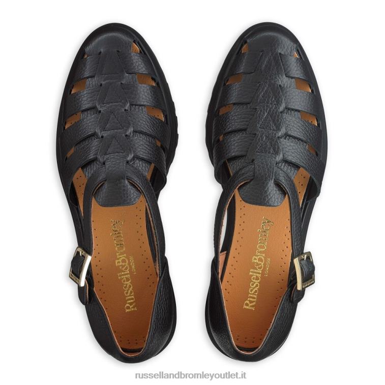 nero V0V4J248 donne Russell And Bromley sandalo da pescatore grosso siciliano