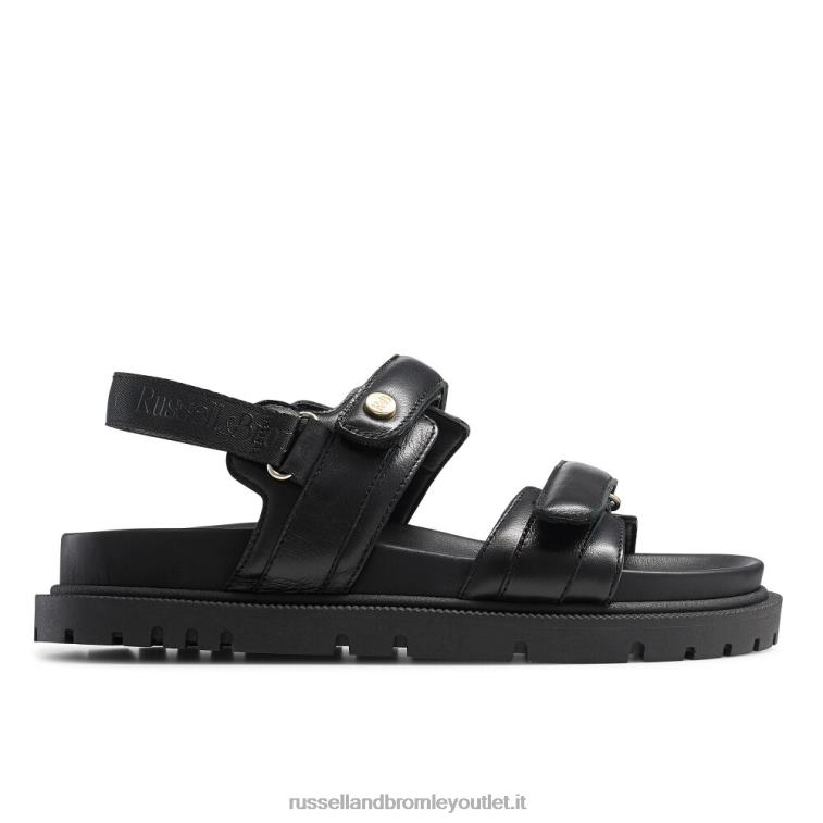 nero V0V4J374 donne Russell And Bromley sandalo con suola a carrarmato trax