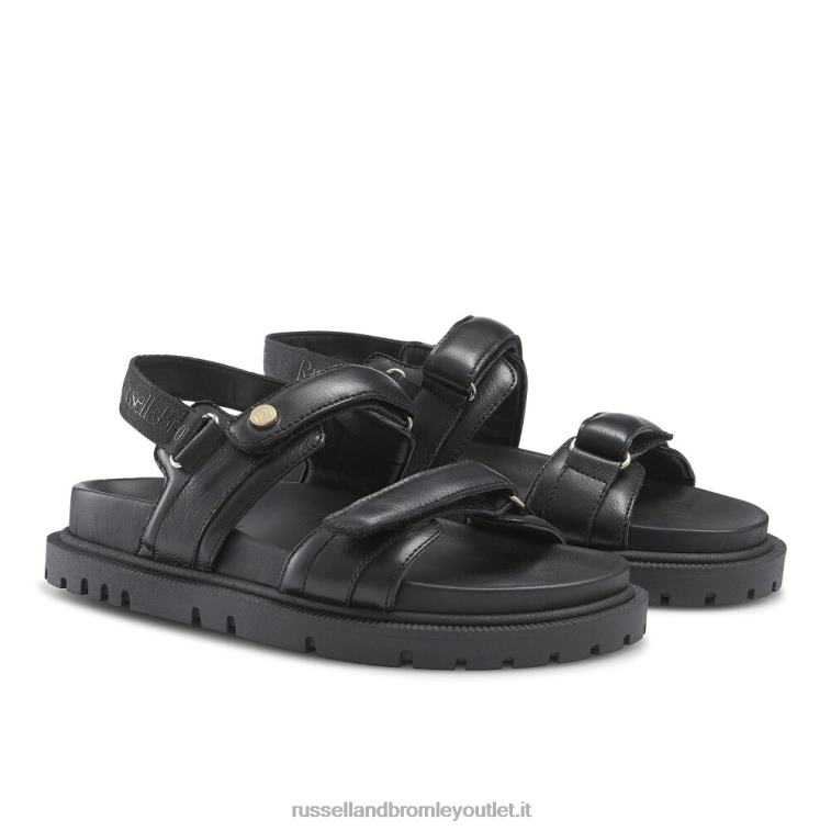 nero V0V4J374 donne Russell And Bromley sandalo con suola a carrarmato trax