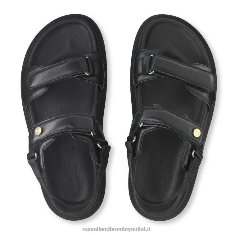 nero V0V4J374 donne Russell And Bromley sandalo con suola a carrarmato trax