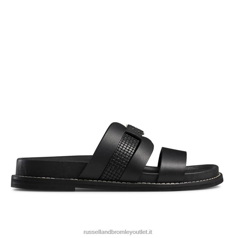 nero V0V4J377 donne Russell And Bromley plantare con cinturino in tessuto tempesta di sabbia