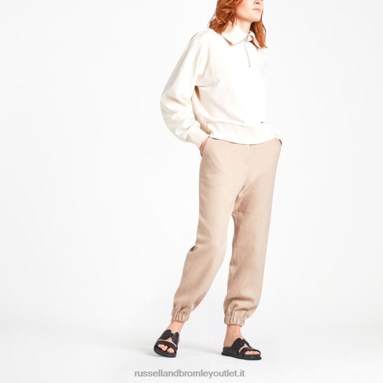 nero V0V4J377 donne Russell And Bromley plantare con cinturino in tessuto tempesta di sabbia