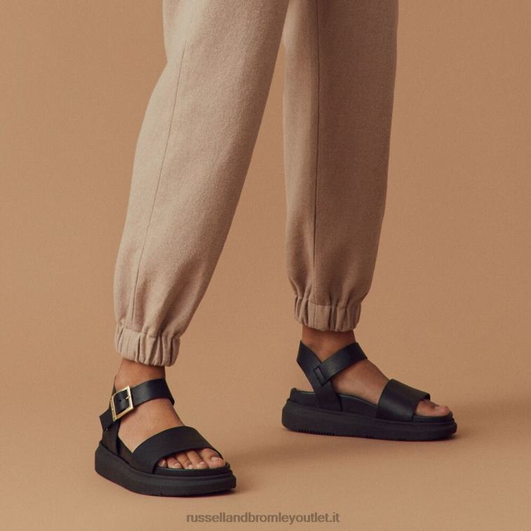 nero V0V4J378 donne Russell And Bromley sandalo flatform grosso miramar