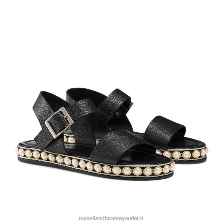 nero V0V4J385 donne Russell And Bromley Pearljam Pearl sandalo in due parti