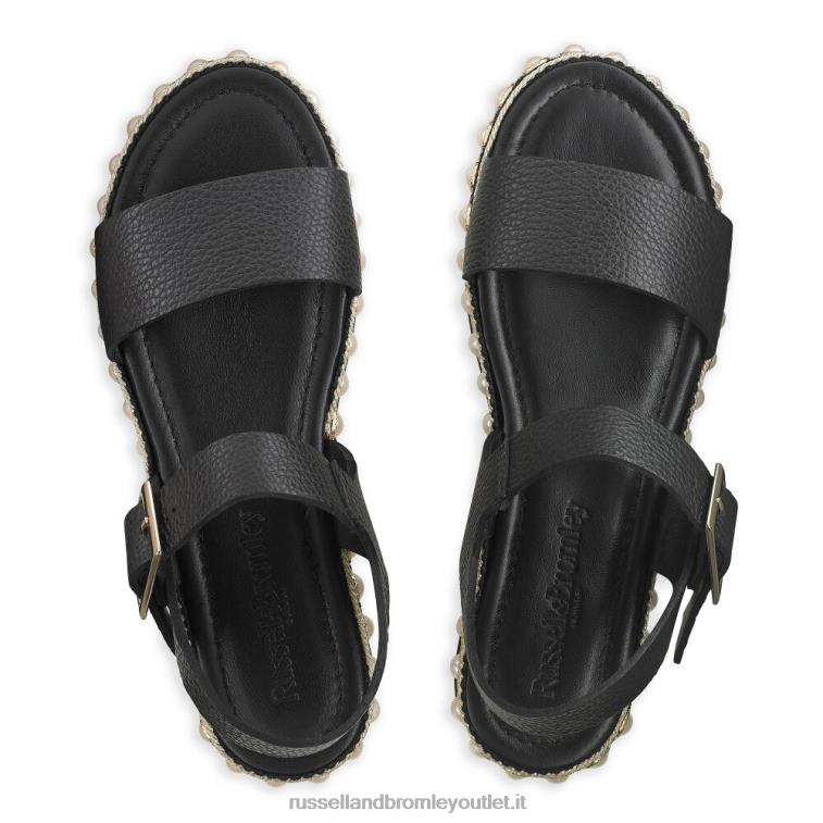 nero V0V4J385 donne Russell And Bromley Pearljam Pearl sandalo in due parti