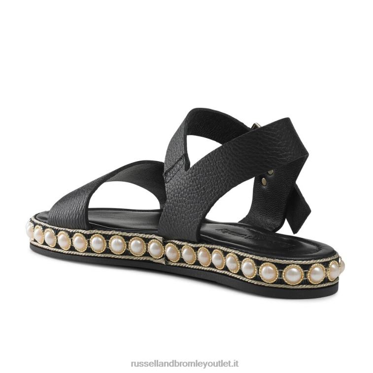 nero V0V4J385 donne Russell And Bromley Pearljam Pearl sandalo in due parti
