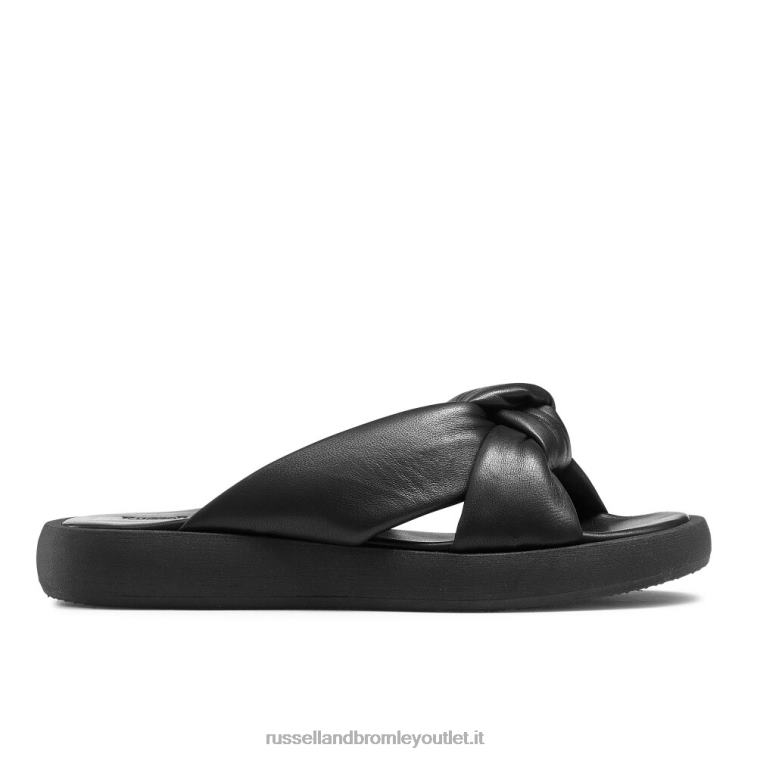 nero V0V4J400 donne Russell And Bromley sandalo mulo nodo dallas