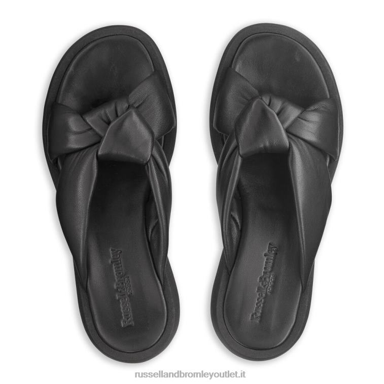 nero V0V4J400 donne Russell And Bromley sandalo mulo nodo dallas