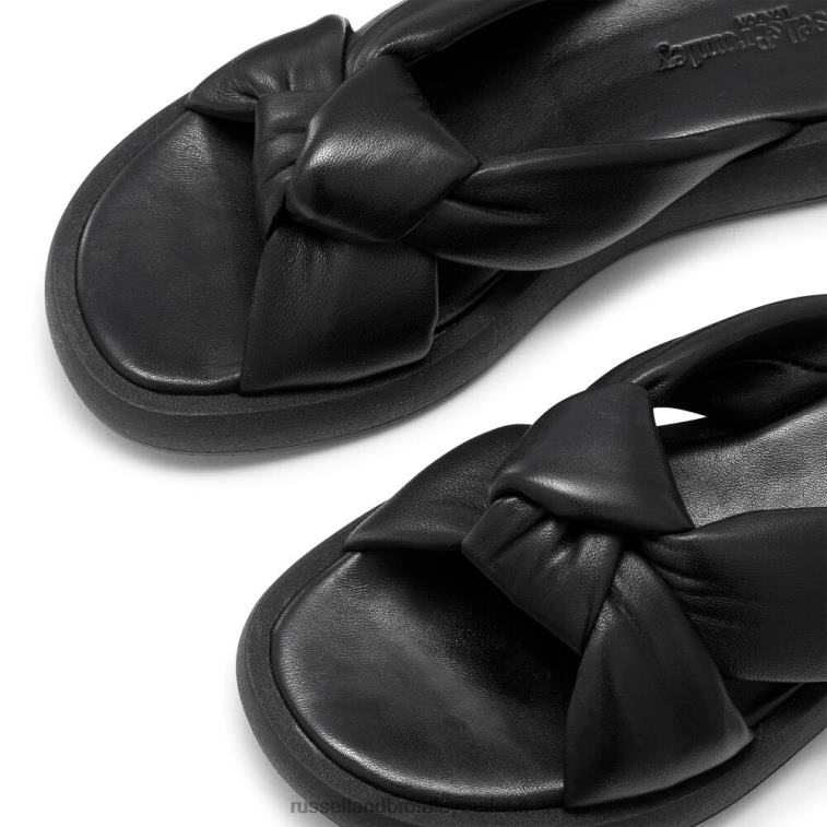 nero V0V4J400 donne Russell And Bromley sandalo mulo nodo dallas