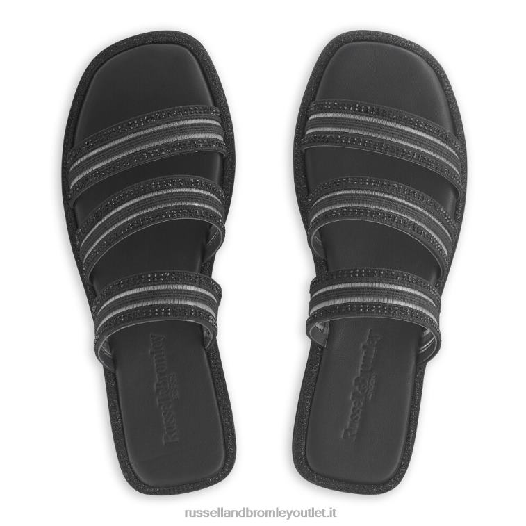 nero V0V4J415 donne Russell And Bromley mulo abbellito cosmico