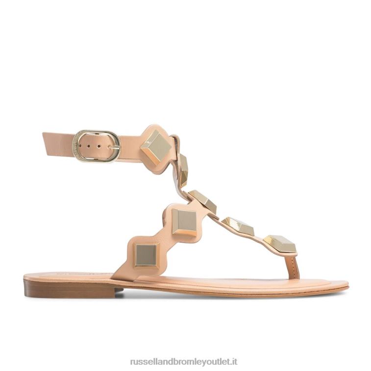 rosa V0V4J372 donne Russell And Bromley sandalo infradito con punta tempestata di medaglie
