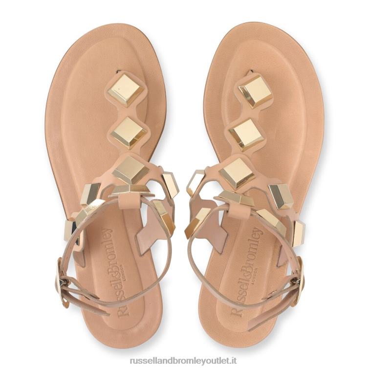 rosa V0V4J372 donne Russell And Bromley sandalo infradito con punta tempestata di medaglie