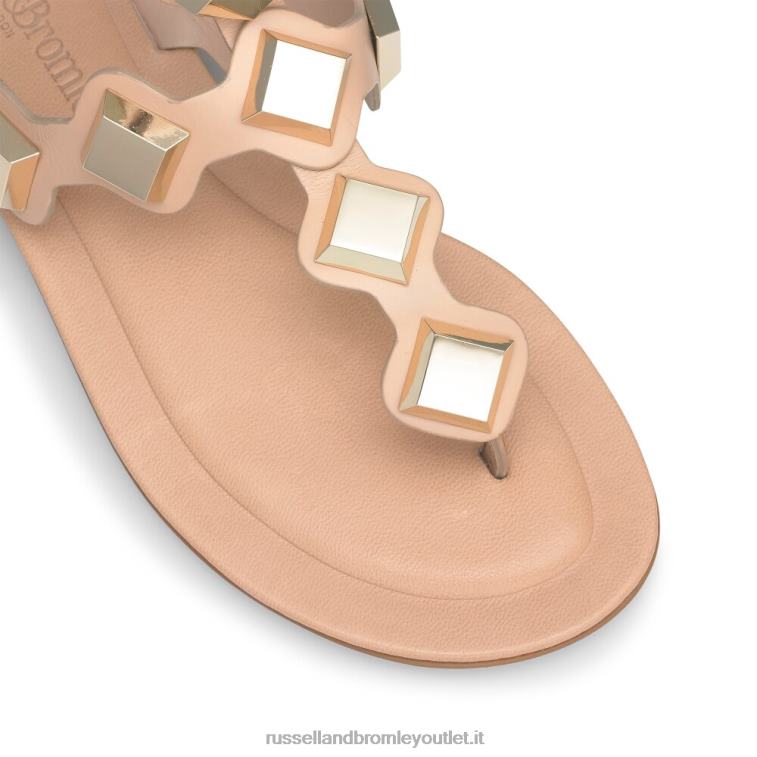 rosa V0V4J372 donne Russell And Bromley sandalo infradito con punta tempestata di medaglie