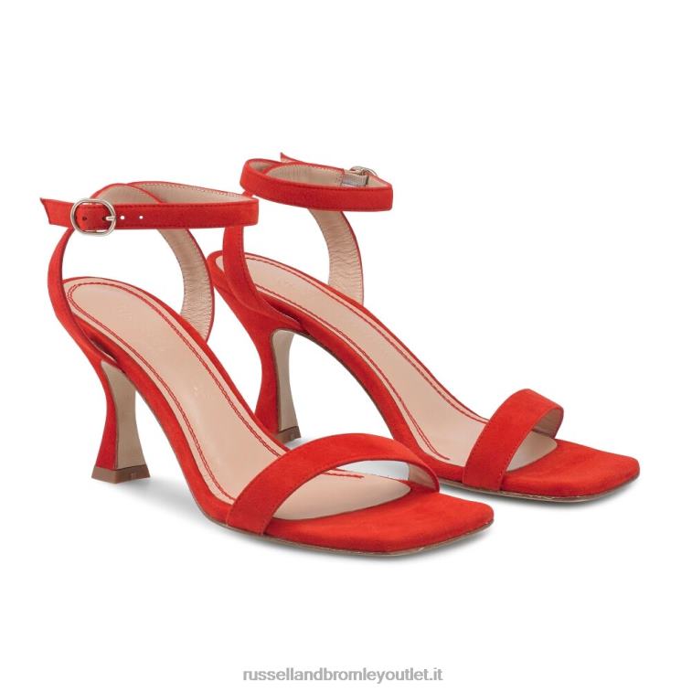 rosso V0V4J179 donne Russell And Bromley negroni sandalo in due parti