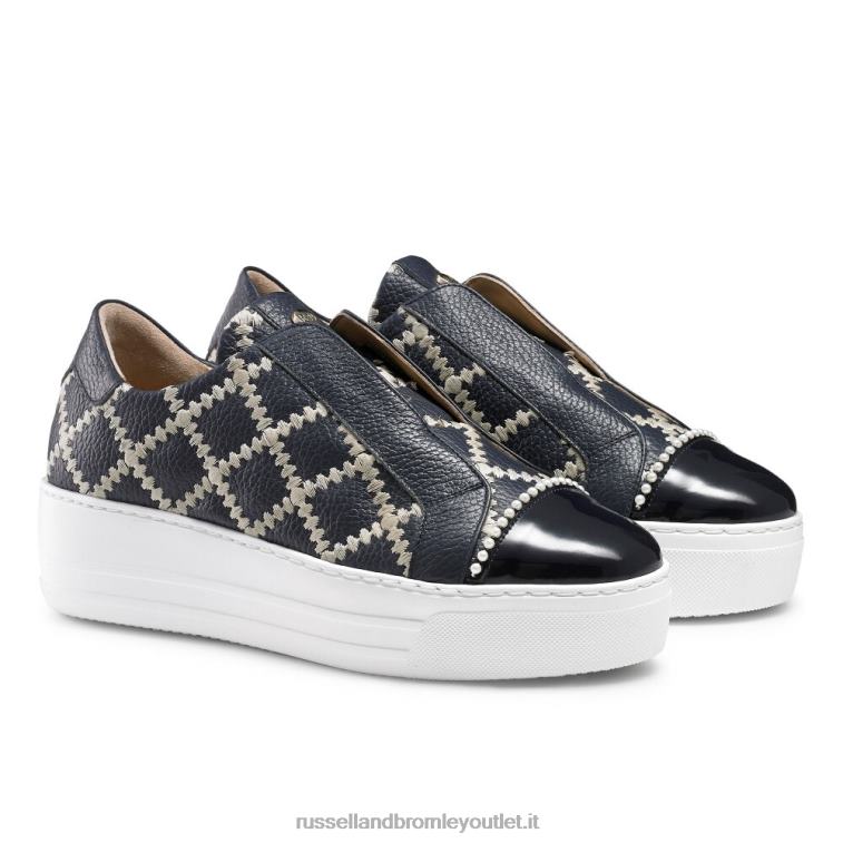 Marina Militare V0V4J27 donne Russell And Bromley sneaker senza lacci Seawalk