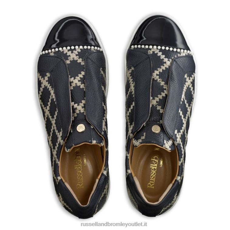 Marina Militare V0V4J27 donne Russell And Bromley sneaker senza lacci Seawalk
