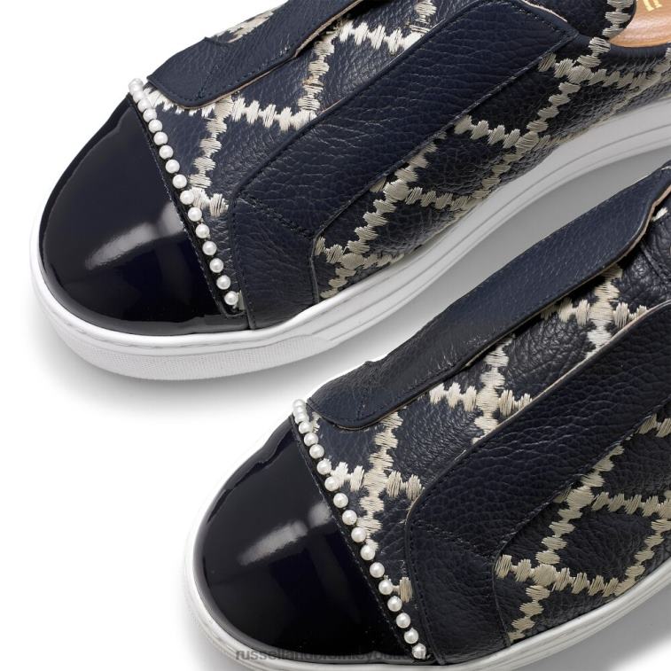 Marina Militare V0V4J27 donne Russell And Bromley sneaker senza lacci Seawalk