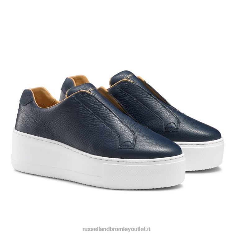 Marina Militare V0V4J31 donne Russell And Bromley park up sneaker flatform senza lacci