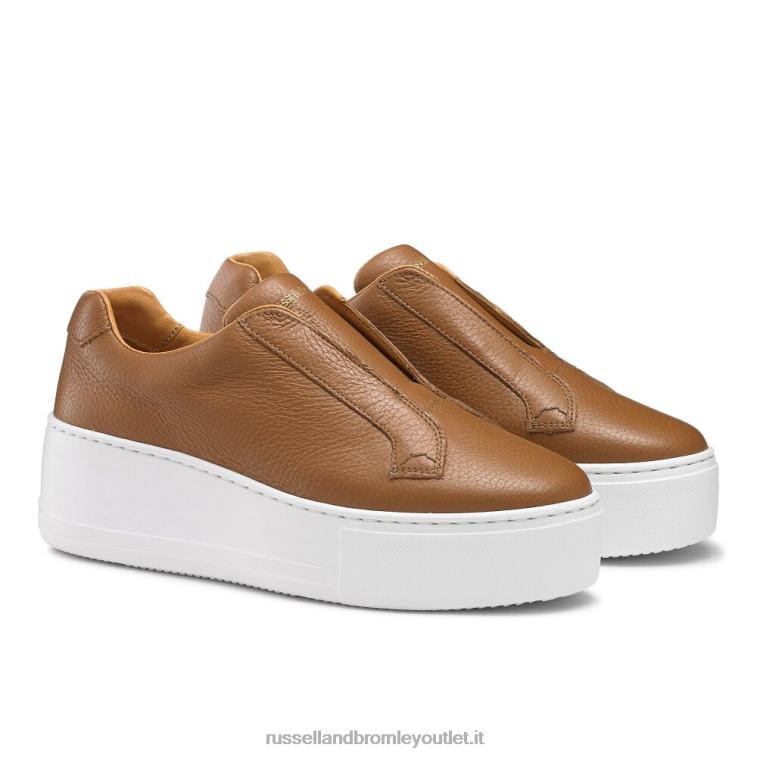 abbronzatura V0V4J24 donne Russell And Bromley park up sneaker flatform senza lacci