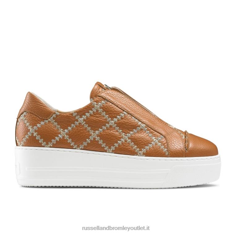 abbronzatura V0V4J30 donne Russell And Bromley sneaker senza lacci Seawalk